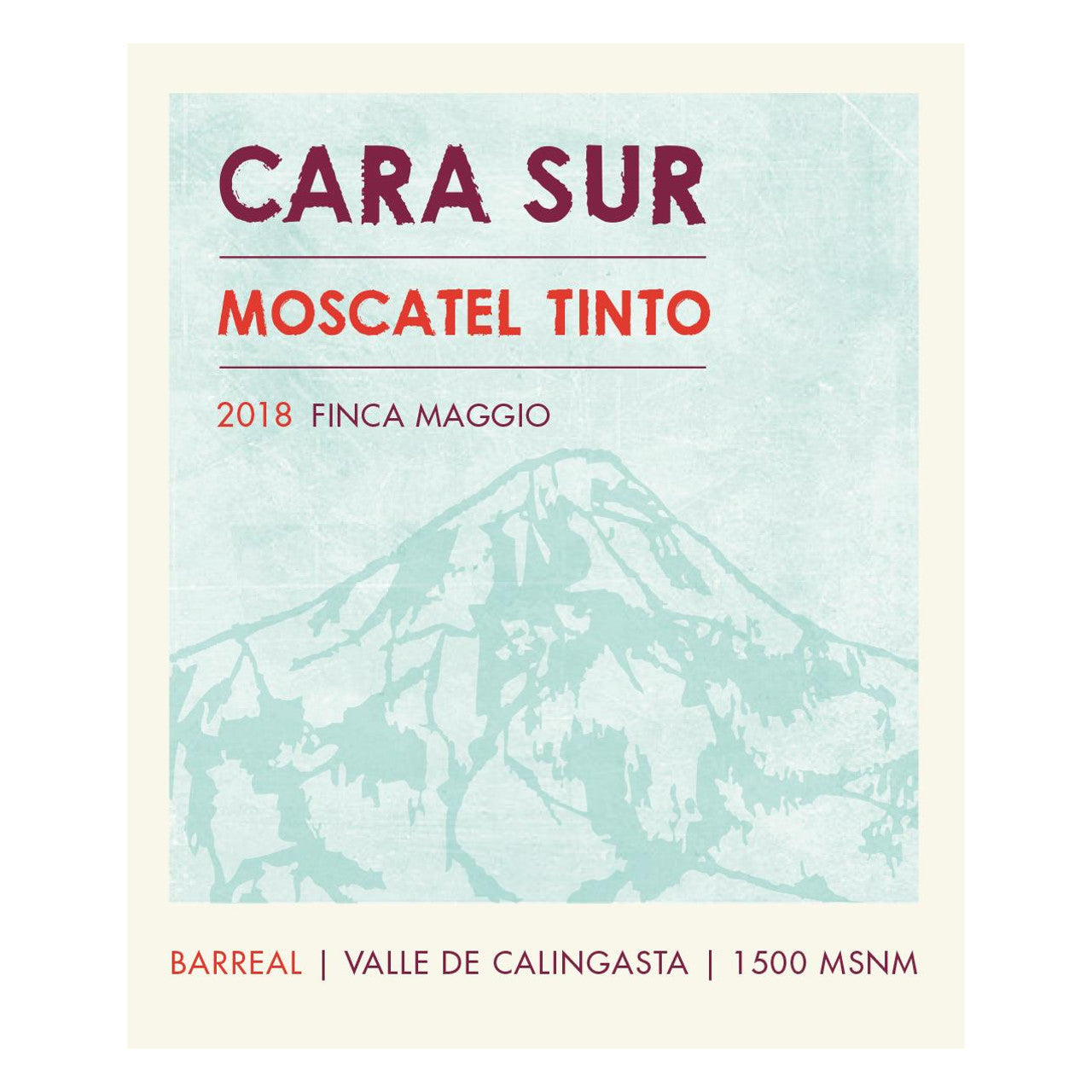 Cara Sur Moscatel Tinto 2022