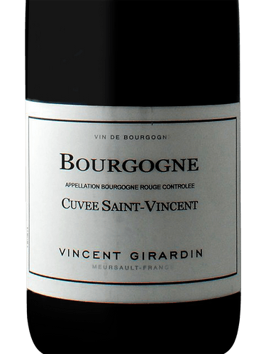 Vincent Girardin Bourgogne Rouge Cuvee St Vincent 2021