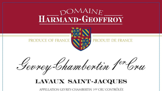 Dom. Harmand-Geoffroy "Lavaux St Jacques" GC 1er Cru 2019