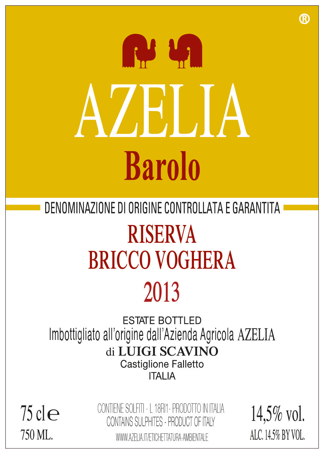 Azelia Barolo RSV Bricco Voghera 2013