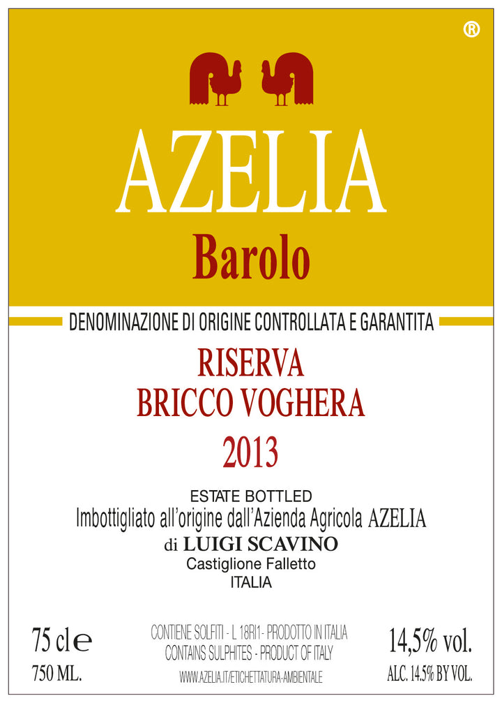 Azelia Barolo RSV Bricco Voghera 2013