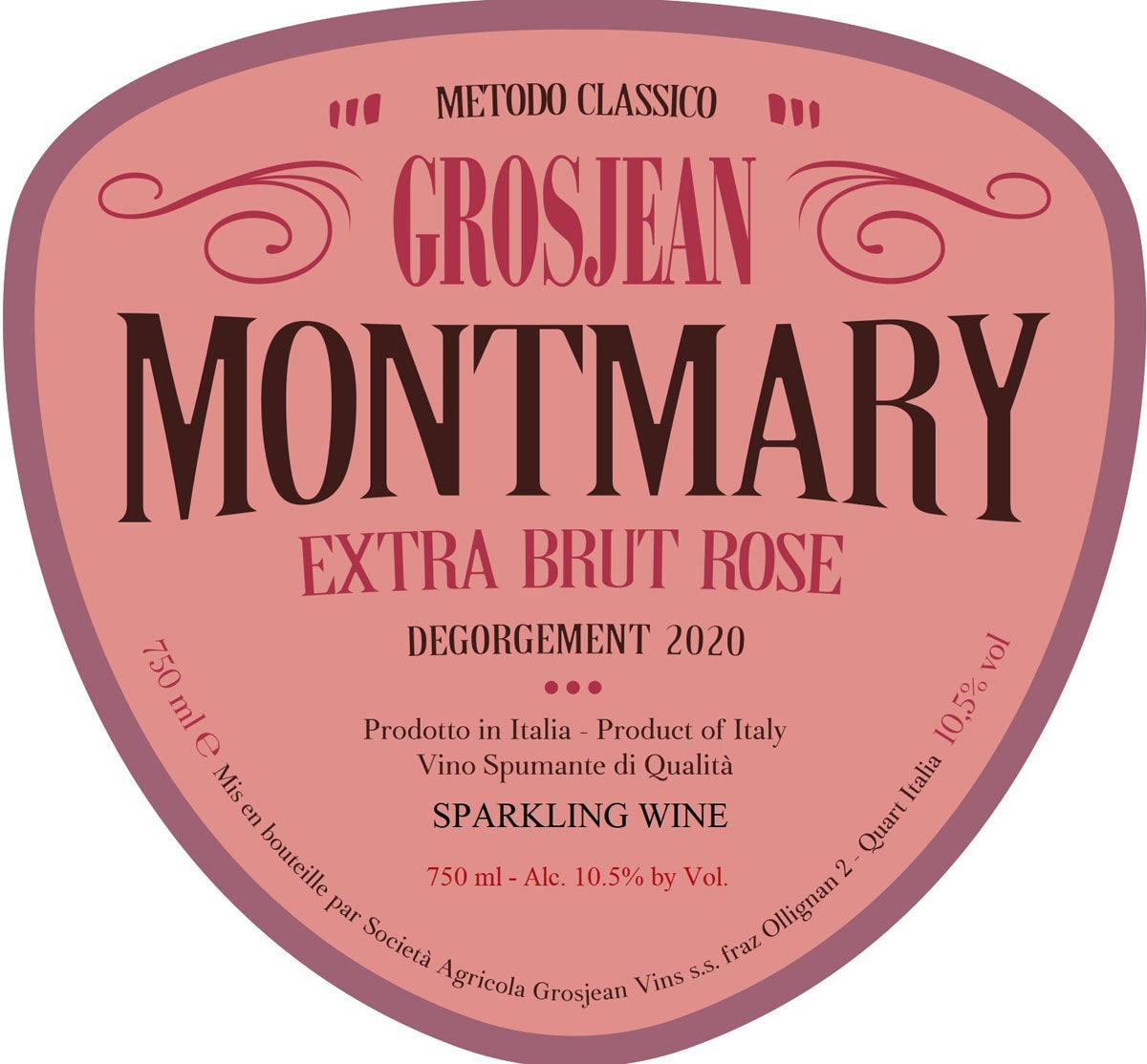 Grosjean "Montmary" Extra Brut Rosé 2022