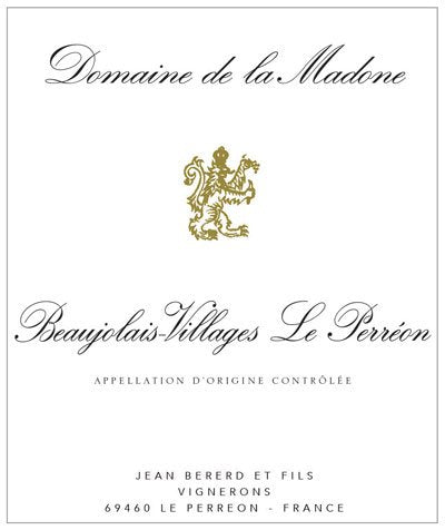 Madone Beaujolais Villages Le Perreon Bio 2023