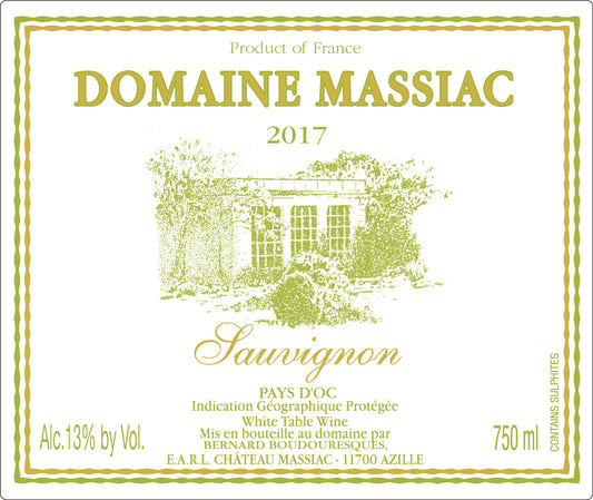 Massiac Sauvignon Blanc Pays d'Oc 2024
