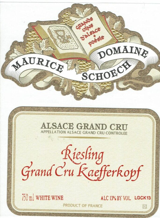 Dom. Maurice Schoech Riesling Grand Cru Kaefferkopf 2019