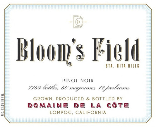 Dom. de la Cote "Bloom's Field" Pinot Noir 2021