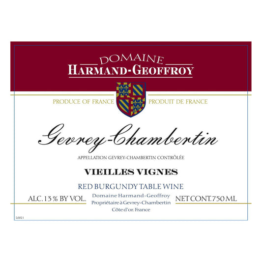 Harmand Geoffroy Gevrey Chambertin Vieilles Vignes 2021