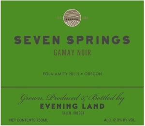 Evening Land Seven Springs Gamay Noir 2021