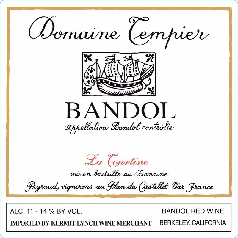 Domaine Tempier Bandol Rouge La Tourtine 2020