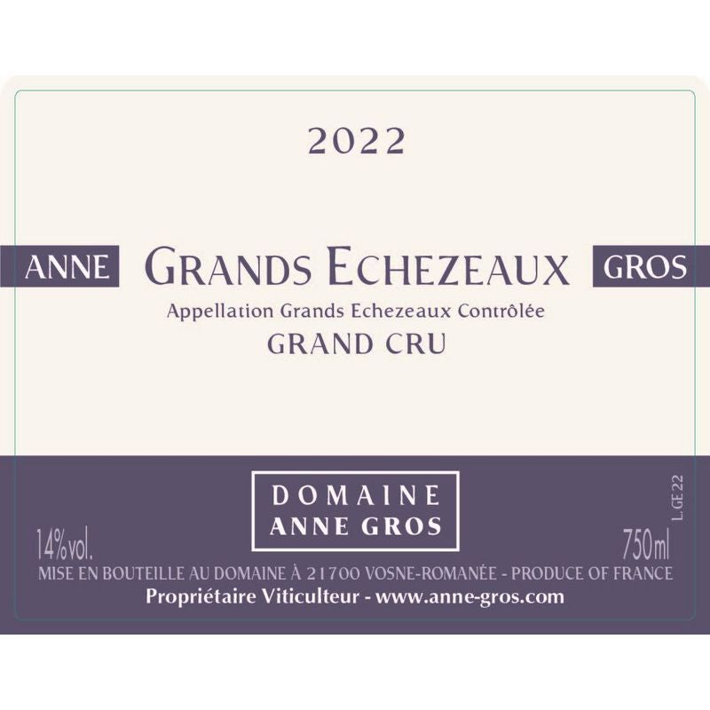 Domaine Anne Gros Grands Echezeaux Grand Cru 2022