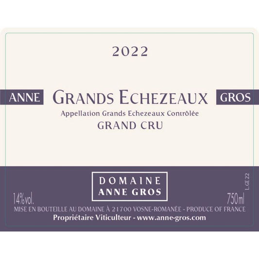 Domaine Anne Gros Grands Echezeaux Grand Cru 2022