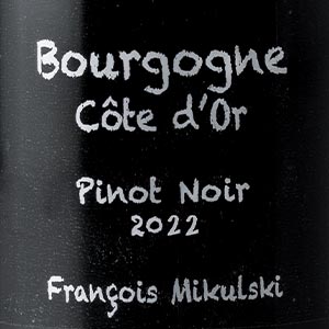 Francois Mikulski Bourgogne Cote d'Or Rouge 2022