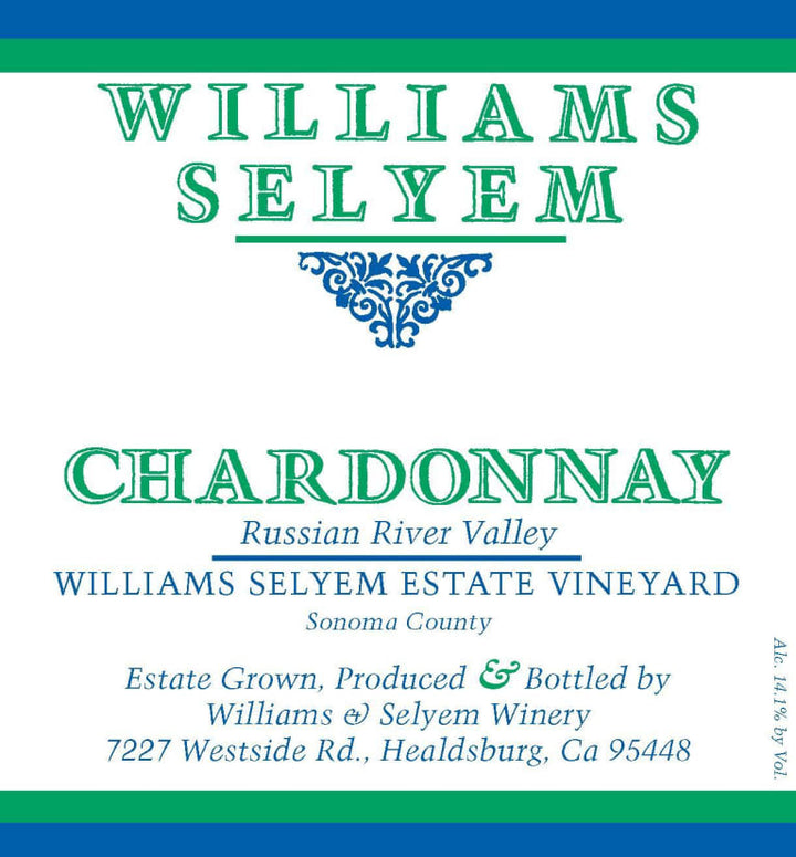 Williams Selyem Unoaked Estate Chardonnay 2020
