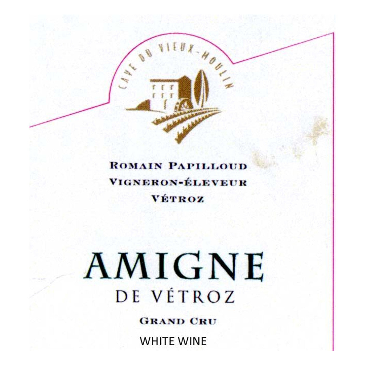 Romain & Vincent Papiloud Cav du Vieux Moulin Grand Cru Sec 2016