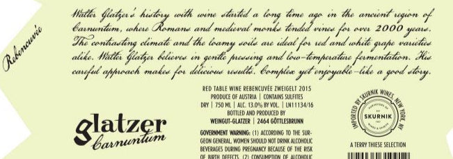 Glatzer Zweigelt Carnuntum Cuvee 2022