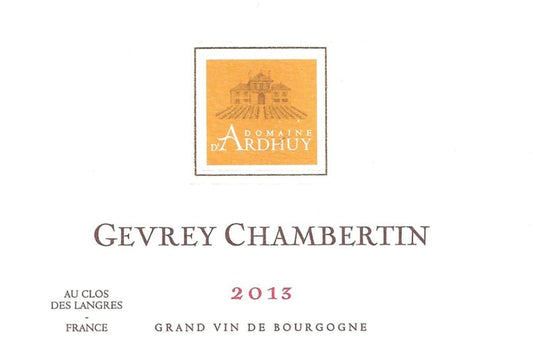 Dom. d'Ardhuy Gevrey-Chambertin 2013