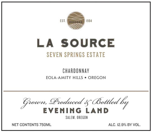 Evening Land Chardonnay La Source 2019