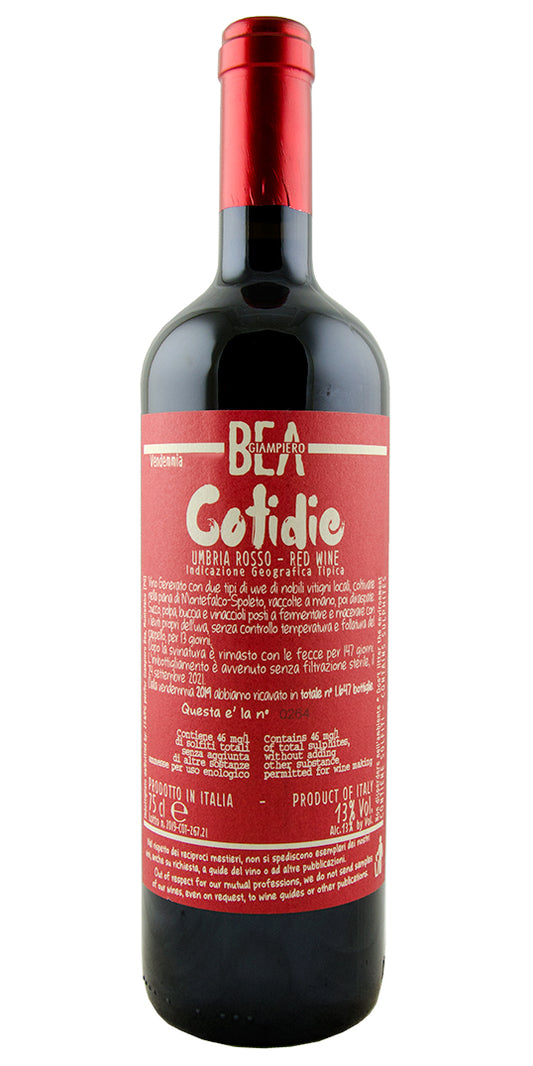 Paolo Bea "Cotidie" Umbria Rosso 2019