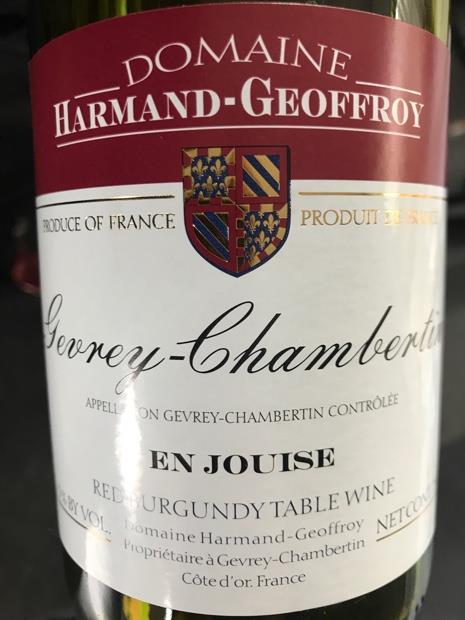 Dom. Harmand-Geoffroy Gevrey-Chambertin “en Jouise” 2018