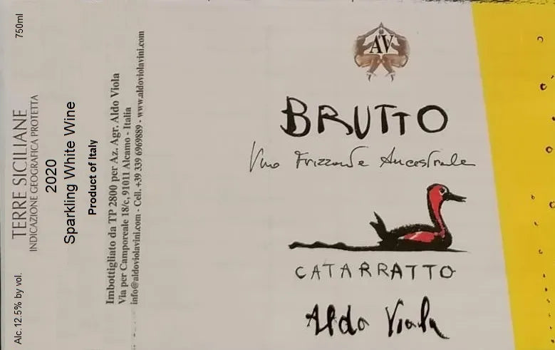 Aldo Viola "Brutto" Vino Frizzante Catarratto 2020