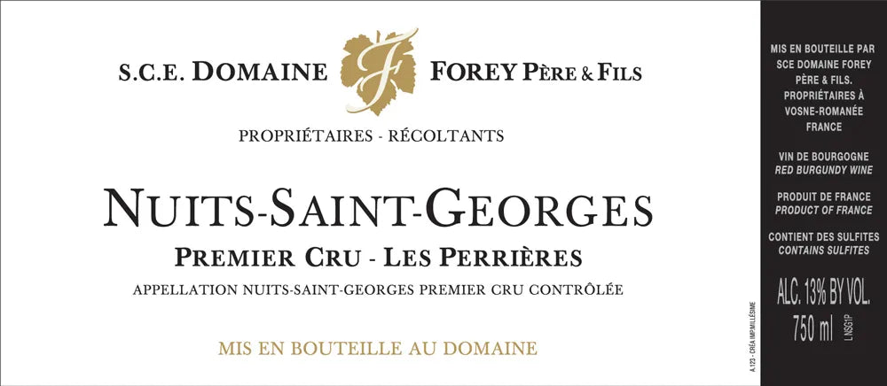 Dom. Forey Nuits-Saint-Georges 1er Cru "Les Perrieres" 2019