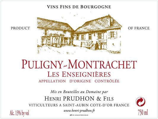 Henri Prudhon Puligny-Montrachet "Les Enseigneres" 2019