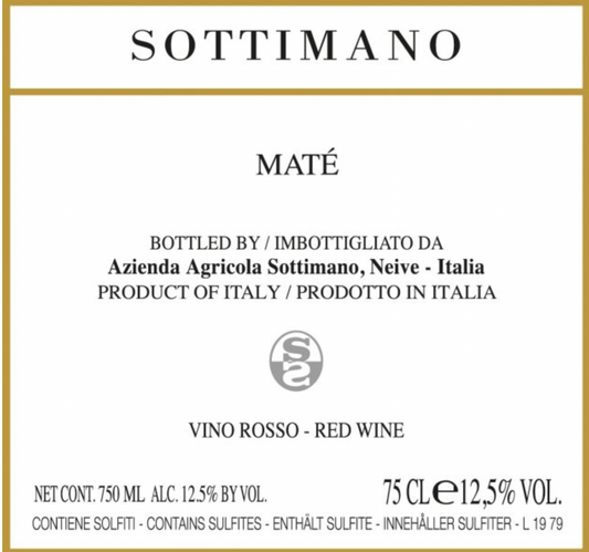 Sottimano Mate Brachetto 2018