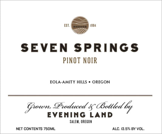 Evening Land Pinot Noir Seven Springs 2021