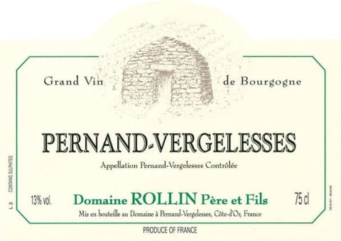 Dom. Rollin Pernand-Vergelesses Blanc 2018