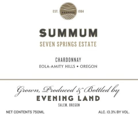 Evening Land Chardonnay Summum 2019